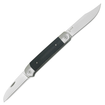 Нож складной ТДК "Lord" 2 клинка, микарта чёрный