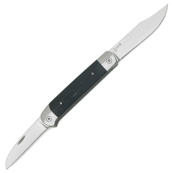 Нож складной ТДК "Lord" 2 клинка, чёрный