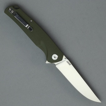 Нож складной ТДК "SHARK" зелёный